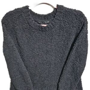 fluffy black knit sweater size Small